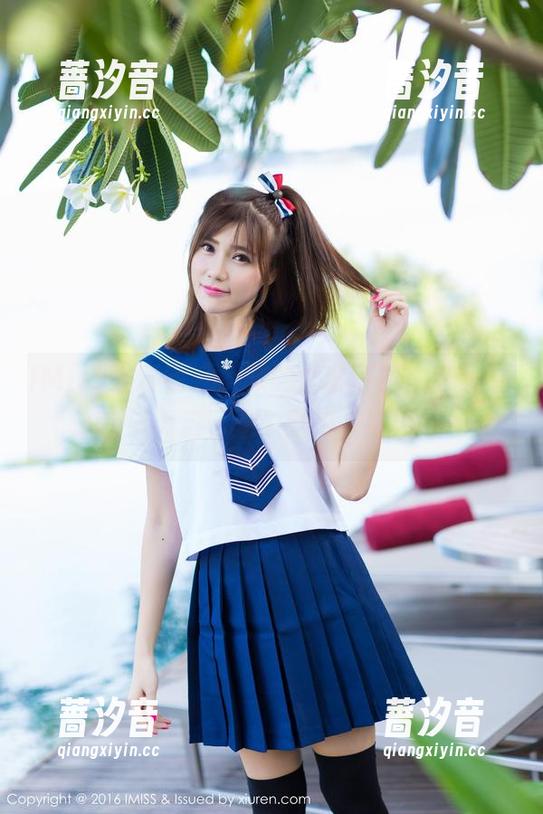 IMiss爱蜜社 - 女孩的全套写真，芝芝Booty以为自己是个女神，结果……