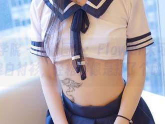 模范学院 – 最新图集：Flower朱可儿再穿白衬衫，轻松得像是打了个盹儿
